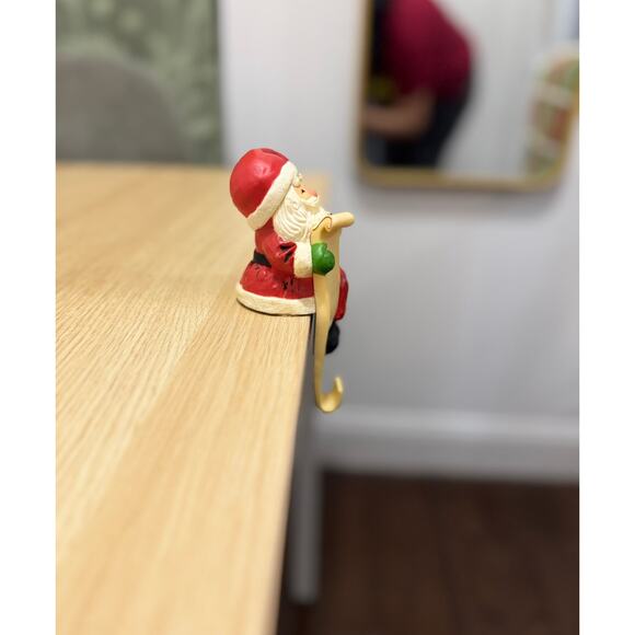 Hallmark CHRISTMAS Santa Claus Stocking Hanger VINTAGE - Picture 5 of 6